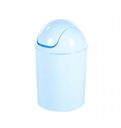 Poubelle plastique bleu clair