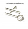 Tringle à rideau double extensible 200x380 cm mat silver | Tringles & embrasses , Dakar, Sénégal