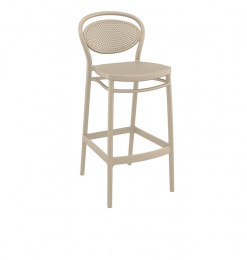 Tabouret de bar Marcel taupe