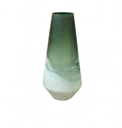 Vase en verre vert 20.5X43.5cm