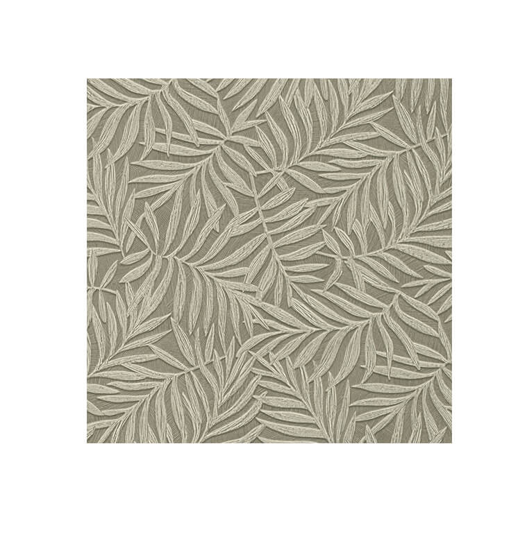 Papier peint motif feuille gris, L 10m x l 53cm | Papiers peints , Dakar, Sénégal