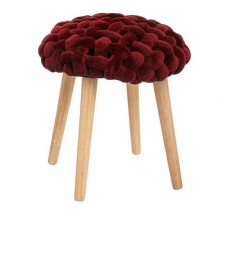 Tabouret tricot velours...