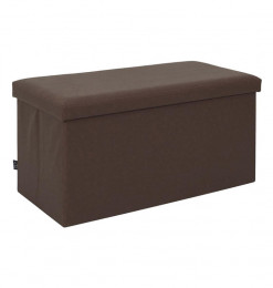 Coffre banc pliable marron...