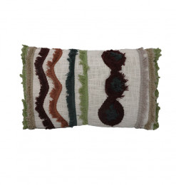 Coussin déco jute naturel...