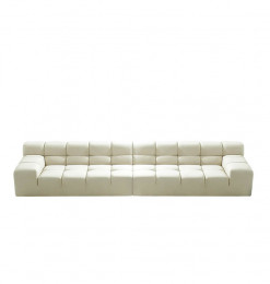 Sofa 4 places en tissu beige