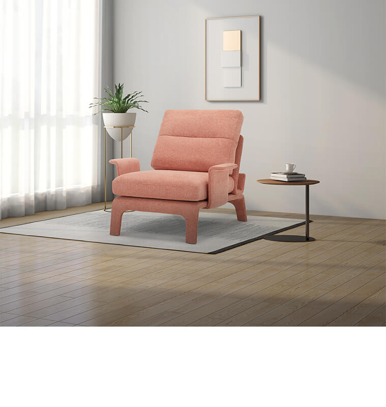 Fauteuil en tissu saumon 87X89X85 cm | 480 000 FCFA , Dakar