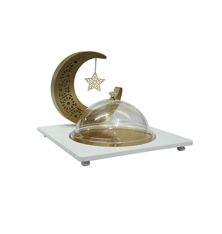 Cloche à gâteaux + couvercle forme lune  - RAMADAN - fin
