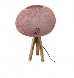 Lampe à poser rose pieds en...