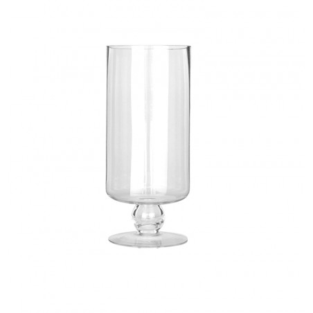 Vase déco en verre transparent 20cm