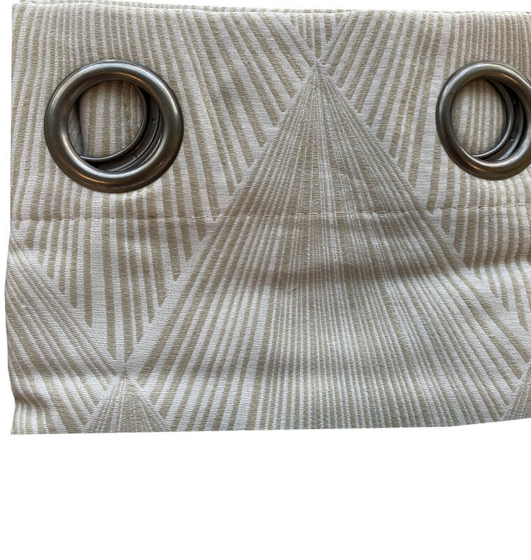 Rideau jacquard beige motif losange 140x270 cm | Rideaux & voilages , Dakar, Sénégal