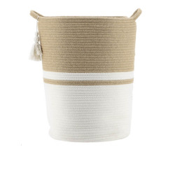 Panière ronde coton/jute 37...