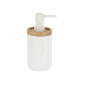 Distributeur de savon 280 ml blanc et bambou | Accessoires salle de bain | 4 600 CFA , dakar, Sénégal