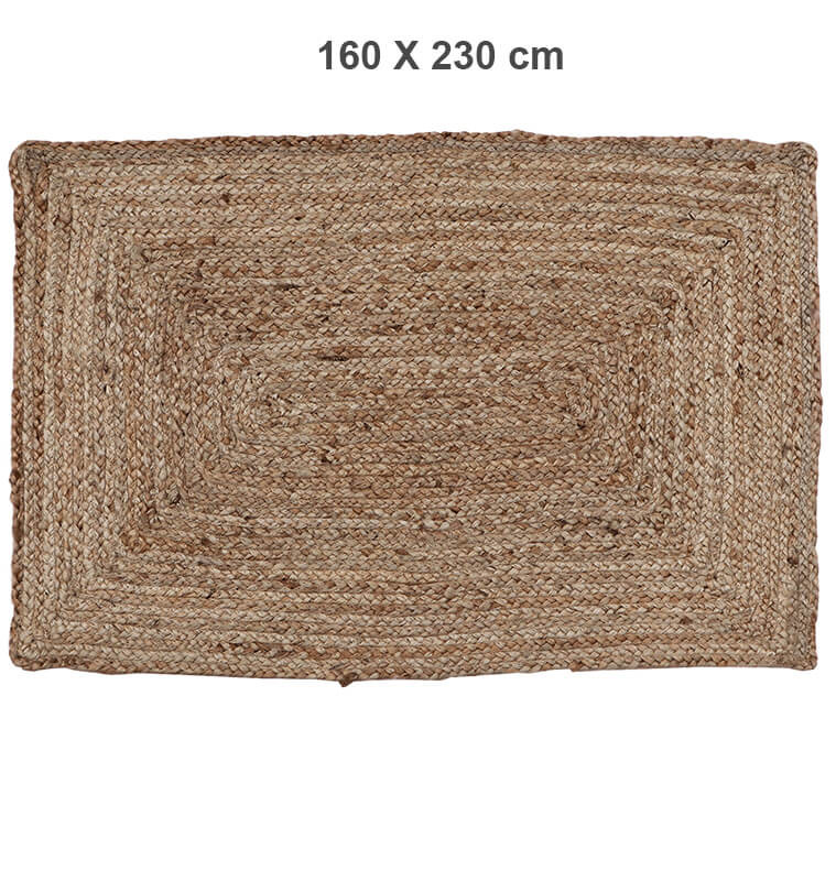 Tapis déco en jute naturel 160X230 cm | Tapis décoratifs , Dakar, Sénégal