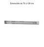 Barre tringle rideau de douche sans perçage extensible 135 à 250 cm en  aluminium chrome - Orca Sénégal
