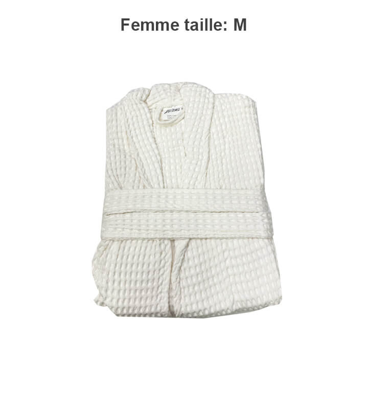 Peignoir ivoire pour femme en coton 100%, taille M | Serviettes & Peignoirs | 30 000 FCFA , dakar, Sénégal