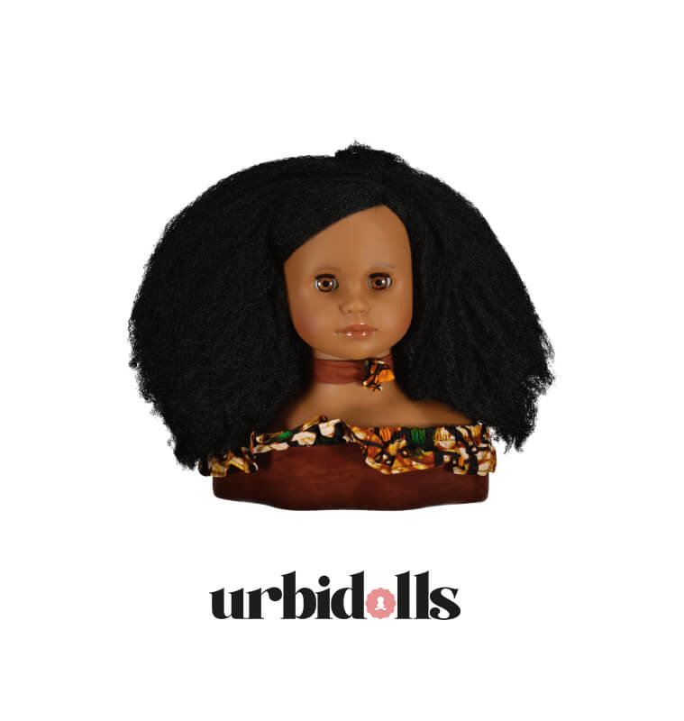 Tête à coiffer afro Urbidolls - Dès 5 ans et plus