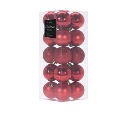 Boule de Noël rouge 4 cm – Lot de 20 |Boules de Noël |3 100 FCFA ,Dakar, Sénégal