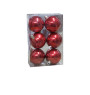 Boule de Noël rouge 6 cm – Lot de 6 |Boules de Noël |1 400 FCFA ,Dakar, Sénégal