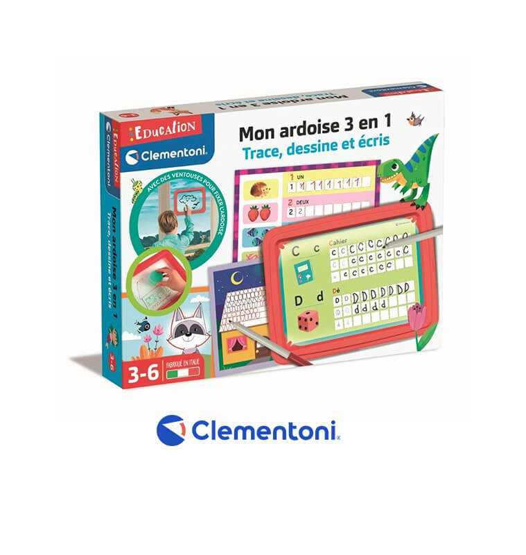 Mon ardoise 3 en 1 Clementoni - De 3 à 6 ans | Jeux éducatifs | 15 800 CFA , dakar, Sénégal