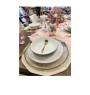 Assiette diner 27 cm en porcelaine blanche contour doré  | Assiettes & coffrets d'assiettes | 2 600 CFA , dakar, Sénégal