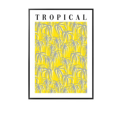 Tableau tropical 50x70x3 cm