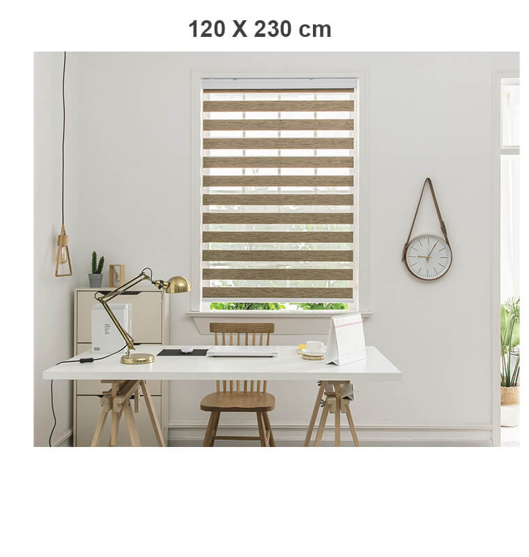 Store jour et nuit beige et marron 120x230 cm avec mécanisme | Stores fenêtre , Dakar, Sénégal