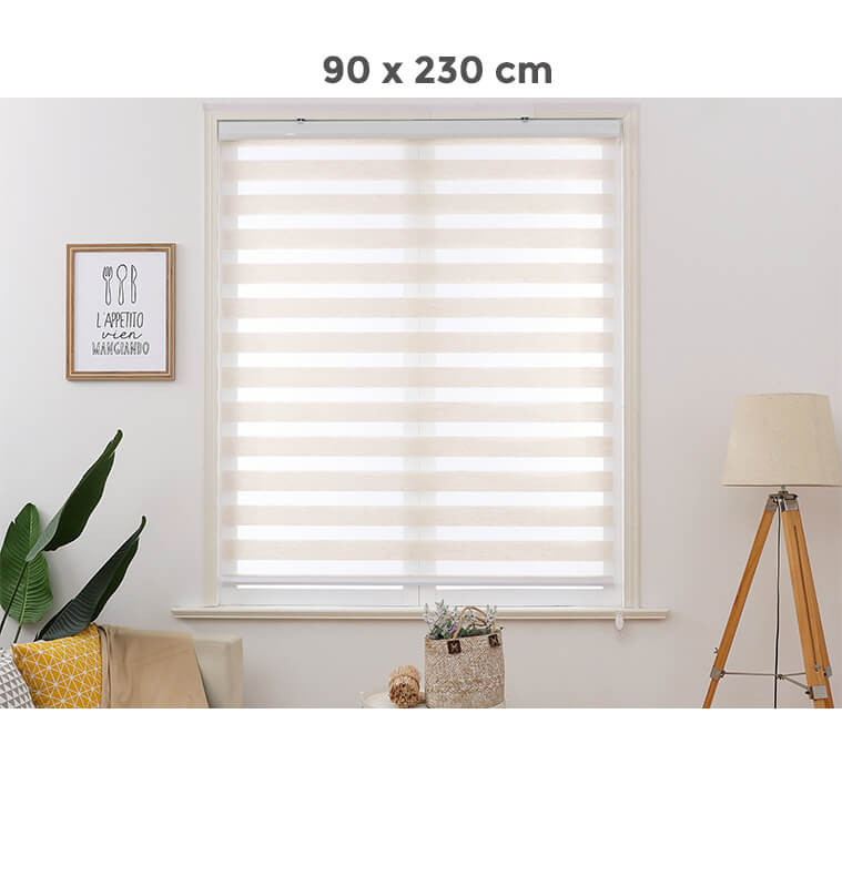 Store jour et nuit beige effet lin 90x230 cm avec mécanisme | Stores fenêtre , Dakar, Sénégal