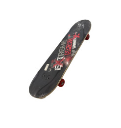 Skateboard en bois noir et...