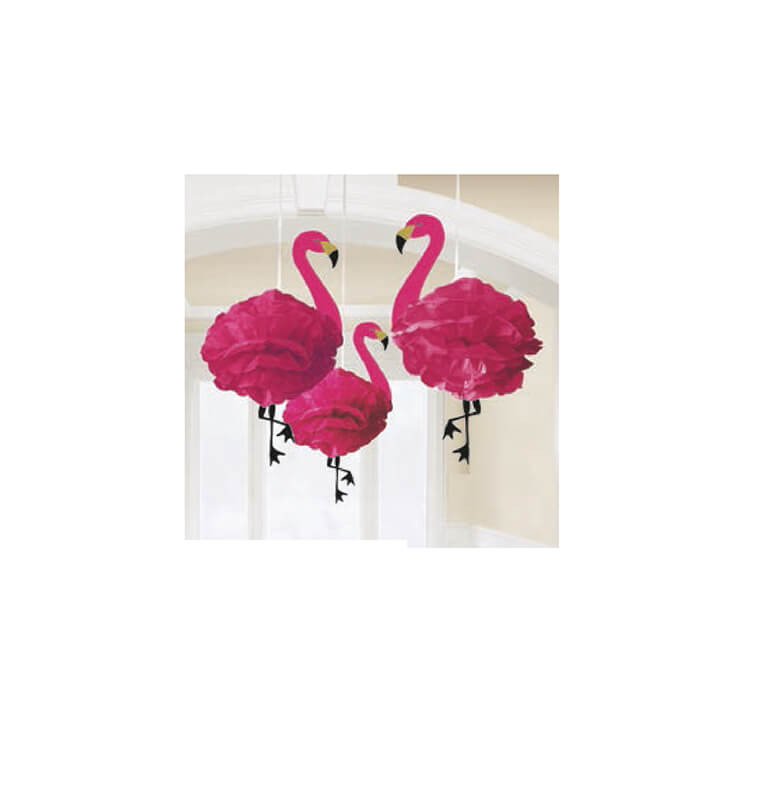 Déco à suspendre en papier thème Flamingo Paradise | Accessoires party | 7 300 FCFA , dakar, Sénégal