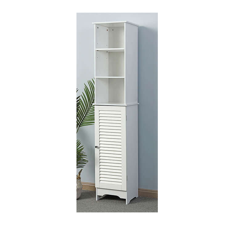 Meuble colonne salle de bain blanc en bois MDF, 34x20x165 cm | Meubles & étagères salle de bain | 62 000 CFA , dakar, Sénégal