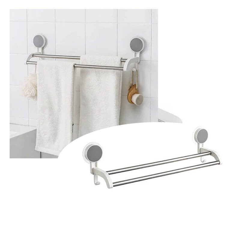 Porte-serviettes mural ventouses avec crochets | Meubles & étagères salle de bain | 3 400 CFA , dakar, Sénégal