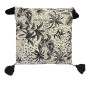 Coussin déco à motif feuille blanc et noir, 45x45 cm | Coussins déco , Dakar, Sénégal