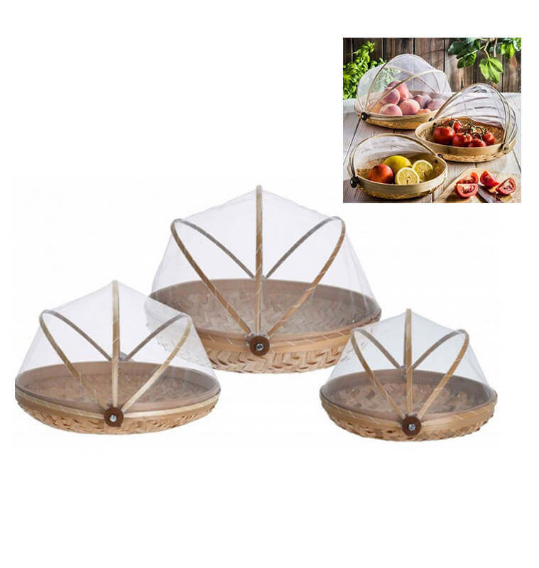 Set de 3 cloches alimentaires en Bambou | Paniers & corbeilles à pain | 19 200 CFA , dakar, Sénégal