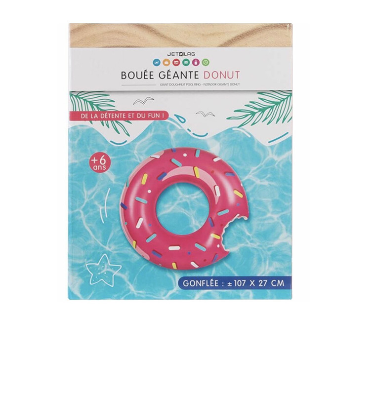 Bouée gonflable "Donut" rose, diamètre: 108cm | Gonflable & jeux de plage | 5 800 FCFA , dakar, Sénégal