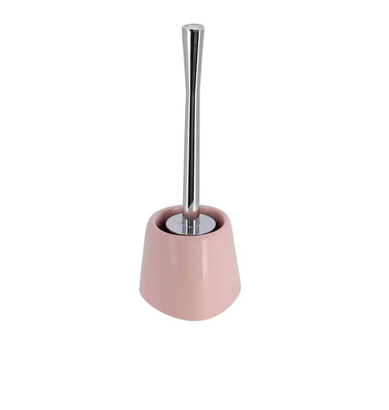 Brosse WC conique en polypropylène rose pâle et métal | Accessoires salle de bain | 6 700 FCFA , dakar, Sénégal