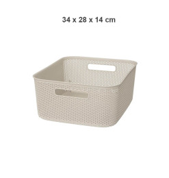 Panier de rangement beige lin 11L, 34x28x14 cm | Paniers & panières | 4 500 FCFA , dakar, Sénégal