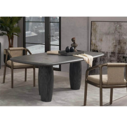 Table à manger Denver en bois mdf gris, 220X103X74 cm | 1 070 000 FCFA , Dakar