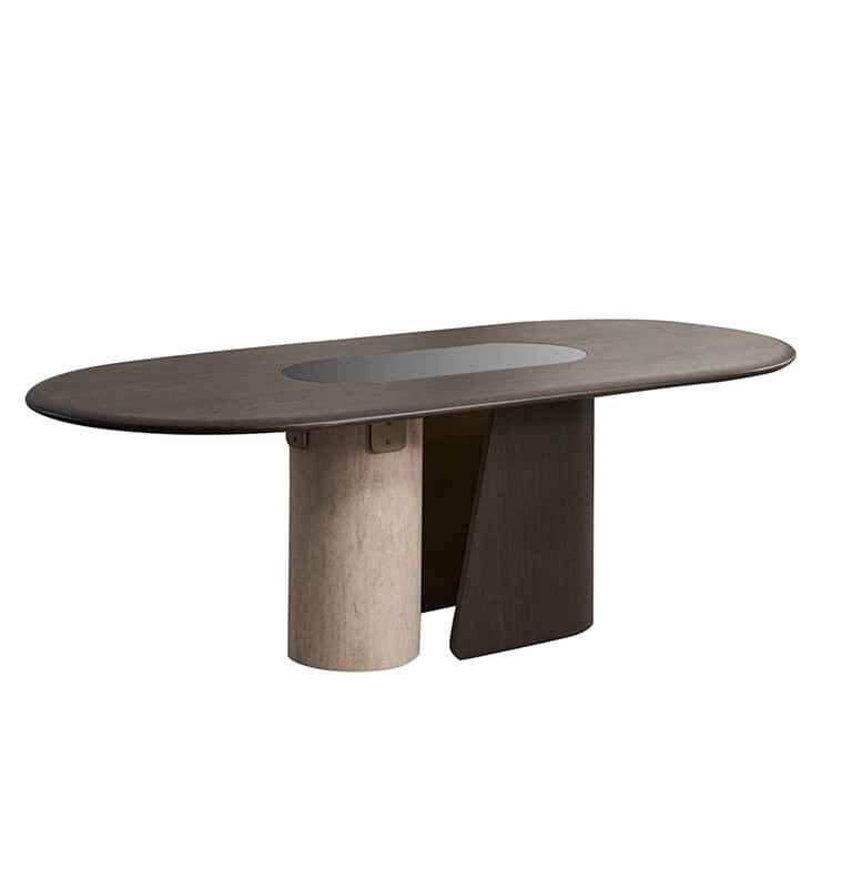 Table à manger Madrid en bois et verre, 220X103X74 cm | 1 175 000 FCFA , Dakar