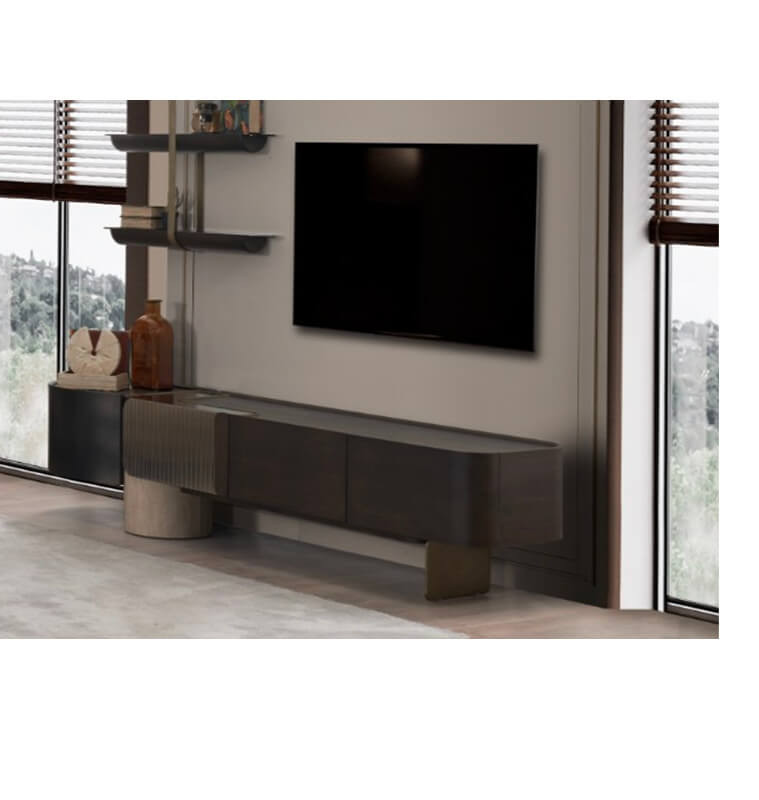 Meuble TV Madrid en bois mdf, 243X51X56 cm | 1 060 000 FCFA , Dakar