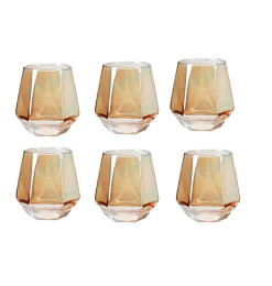 Verre bas de 260 ml en verre transparent ambré- Lot de 6 | Verres & carafes | 5 100 FCFA , dakar, Sénégal