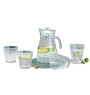 Coffret carafe 1.2 L + 4 verres 250 ml en verre transparent  | Verres & carafes | 4 500 FCFA , dakar, Sénégal