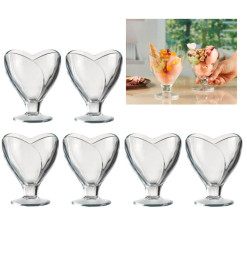 Coupe à glace de 260 ml en verre transparent - Lot de 6 | Verres & carafes | 6 200 FCFA , dakar, Sénégal