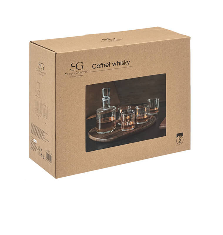 Coffret whisky "Petit salon" 5 pièces | Verres & carafes | 24 900 FCFA , dakar, Sénégal