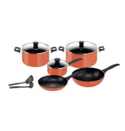 Batterie de cuisine 10 Pcs orange Simply Chef Tefal | Batteries de cuisine & coffrets  | 85 000 FCFA , dakar, Sénégal