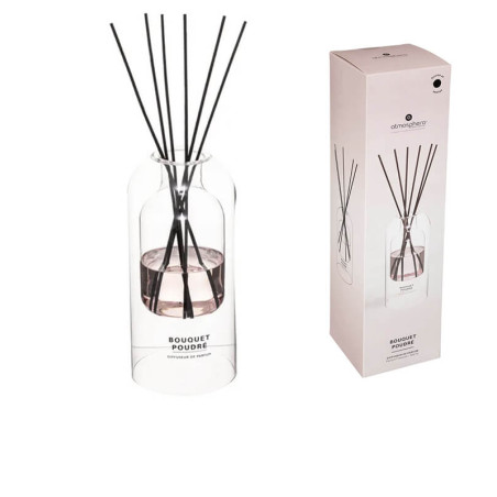 Diffuseur de parfum Bouquet poudrée jasmin et musc blanc 500 ml avec 6 bâtonnets | Bougies & senteurs , Dakar, Sénégal