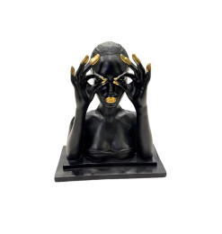 Statuette décorative Femme noire et or, 27, 2 cm | Statuettes , Dakar, Sénégal