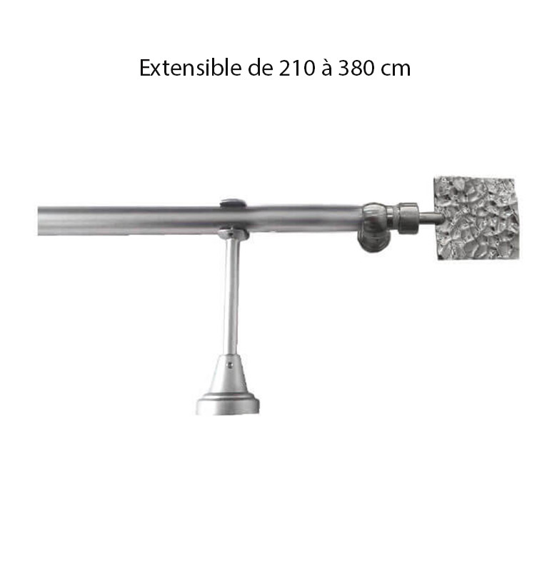 Tringle à rideau extensible de 200 à 380 cm en aluminium mat satin | Tringles & embrasses , Dakar, Sénégal