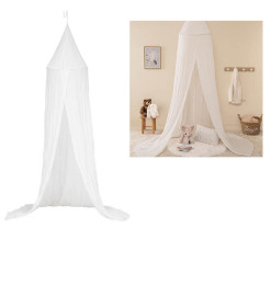 Ciel de lit enfant "Lili" en gaze de coton, blanc, H.350 cm - Atmosphera | Décoration chambre enfant | 23 500 FCFA , dakar, S...