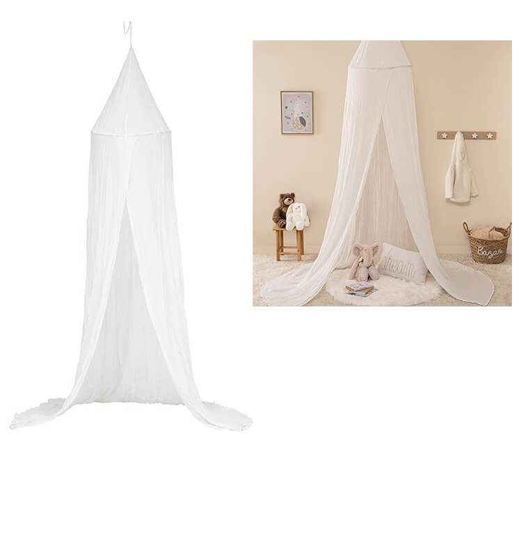 Ciel de lit enfant "Lili" en gaze de coton, blanc, H.350 cm - Atmosphera | Décoration chambre enfant | 23 500 FCFA , dakar, S...