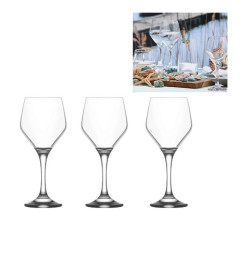 Verre à eau Ella en verre 440ml sur pied- lot de 3 | Verres & carafes | 5 900 FCFA , dakar, Sénégal